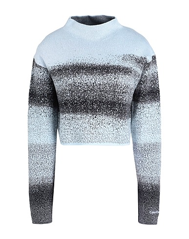 CALVIN KLEIN JEANS Rollkragenpullover Himmelblau 100% Baumwolle