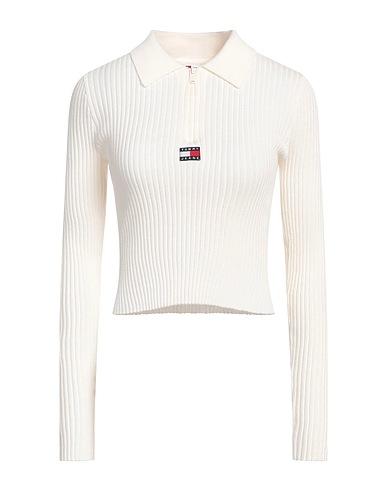 TOMMY JEANS Pullover Panna 73% Poliestere, 27% Poliammide