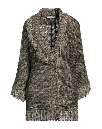 CHARLOTT Cardigan Military green 42% Cotton, 32% Viscose, 26% Linen