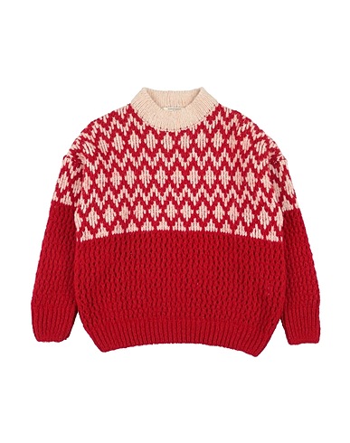 WEEKEND HOUSE KIDS Polo neck Red 55% Acrylic, 23% Wool, 22% Polyamide