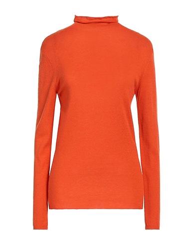 COMPAGNIA ITALIANA Polo neck Orange 60% Wool, 40% Polyamide