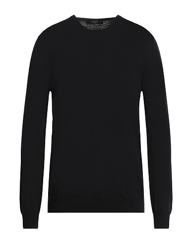 LIU •JO MAN Jumper Black 70% Cotton, 30% Linen