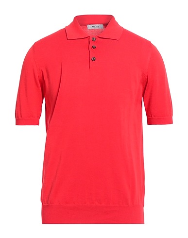 ALPHA STUDIO Sweater Red 100% Cotton