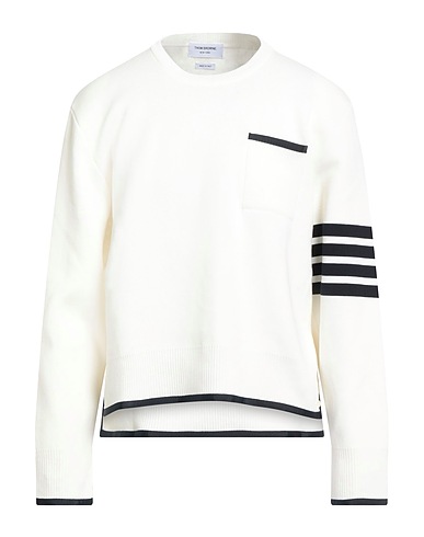 THOM BROWNE Jumper Ivory 100% Cotton