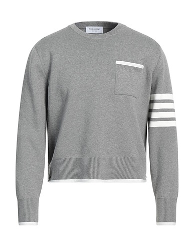 THOM BROWNE Pullover Grigio 100% Cotone