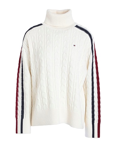 TOMMY HILFIGER Turtleneck Ivory 60% Polyamide, 40% Wool