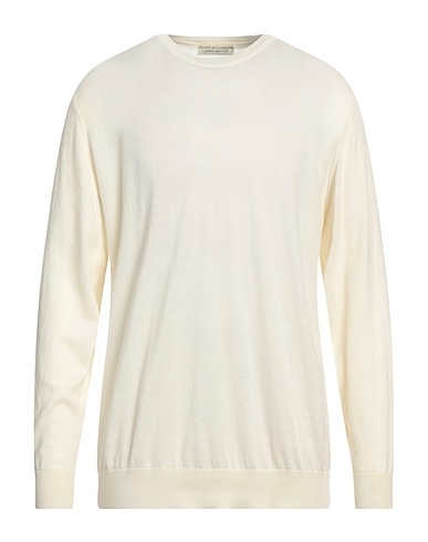 FILIPPO DE LAURENTIIS Jumper Cream 90% Cotton, 10% Cashmere
