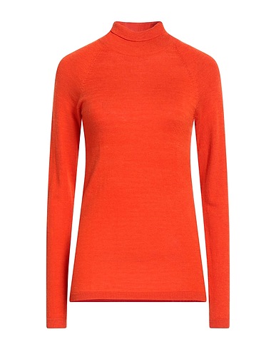 BCBGMAXAZRIA Polo neck Orange 50% Wool, 30% Nylon, 20% Acrylic