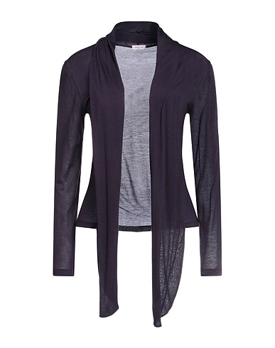 ROSSOPURO Cardigan Plum 90% Modal, 10% Cashmere