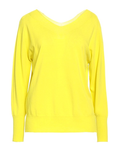 SOLOTRE Sweater Lime green 65% Viscose, 35% Polyamide