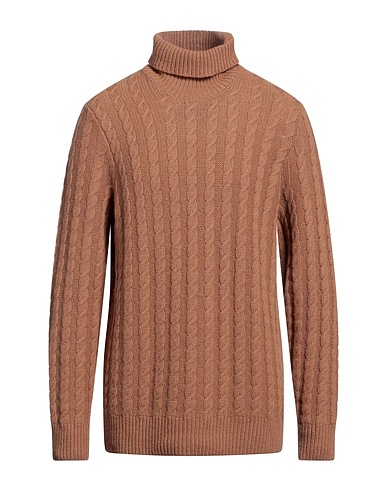 ZANONE Polo neck Camel 50% Alpaca wool, 50% Virgin Wool