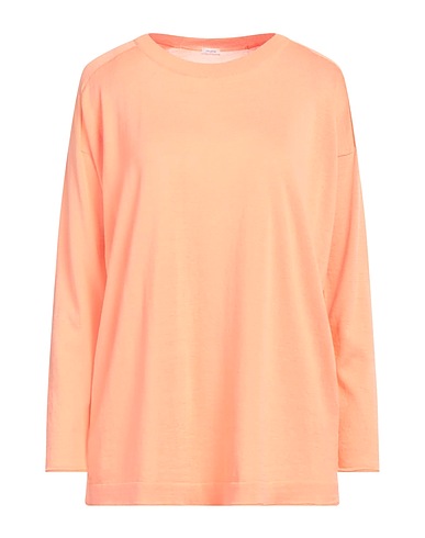 MALO Sweater I PREFER Salmon pink 100% Cotton