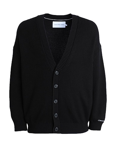 CALVIN KLEIN JEANS Cardigan Noir 100% Coton