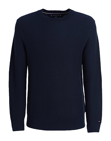 TOMMY HILFIGER Pullover Blu notte 82% Cotone, 18% Poliammide