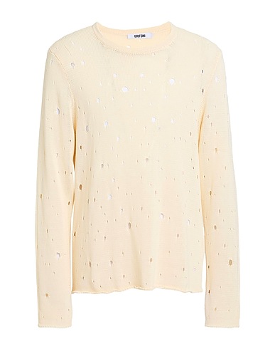 GRIFONI Pullover Elfenbein 72% Baumwolle, 28% Polyamid