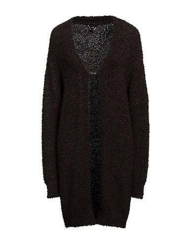 PINKO Cardigan Dark brown 68% Polyester, 17% Acrylic, 9% Polyamide, 4% Wool, 2% Mohair wool