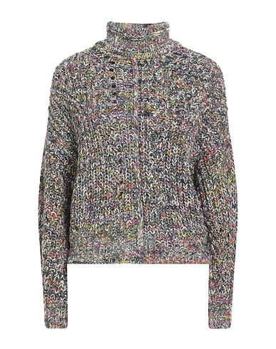 MARANT ÉTOILE Polo neck Green 43% Cotton, 28% Acrylic, 16% Wool, 8% Recycled cotton, 5% Polyester