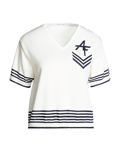 ALBERTA FERRETTI Sweater White 100% Cotton