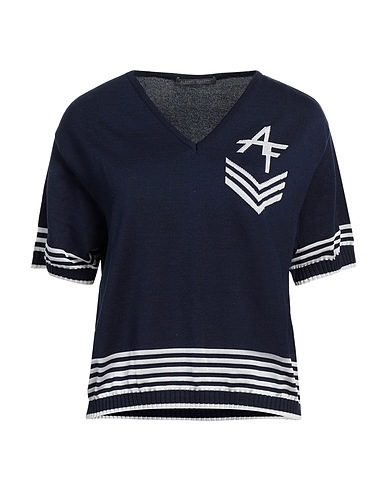 ALBERTA FERRETTI Jumper Navy blue 100% Cotton