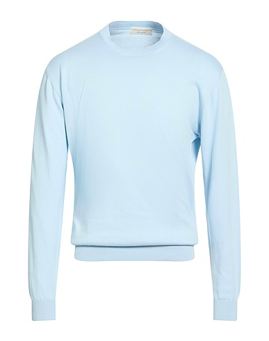 FILIPPO DE LAURENTIIS Jumper Sky blue 100% Cotton