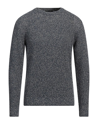 ROBERTO COLLINA Jumper Navy blue 80% Organic cotton, 20% Linen
