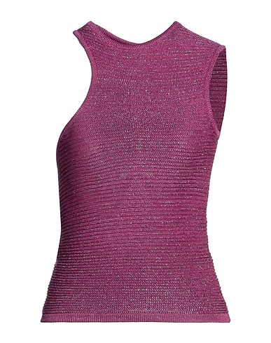 JEREMY SCOTT Top Mauve 73% Viscose, 16% Polyester, 11% Polyamide, Cotton, Elastane