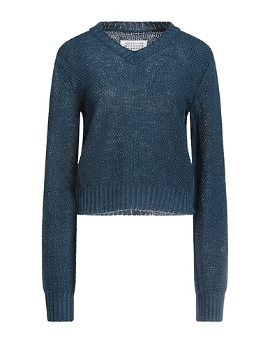 MAISON MARGIELA Jumper Navy blue 100% Hemp