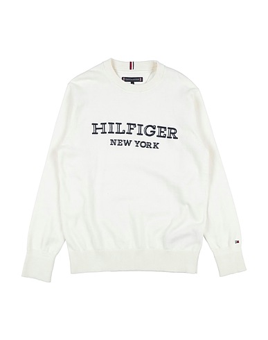 TOMMY HILFIGER Pullover Elfenbein 100% Baumwolle