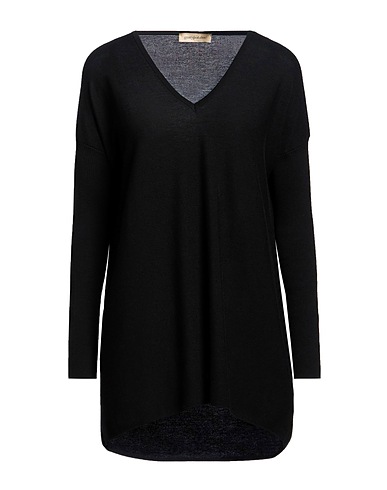 GENTRYPORTOFINO Jumpers NERO 85% Cotton, 15% Cashmere