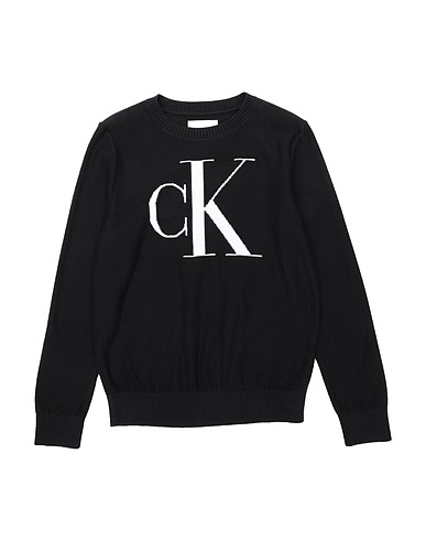 CALVIN KLEIN JEANS Pullover Schwarz 100% Baumwolle
