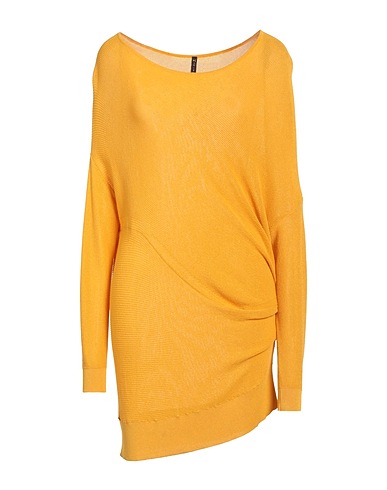 MANILA GRACE Jumper Yellow 88% Viscose, 12% Polyamide