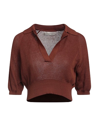 LANEUS Sweater Brown 100% Cotton