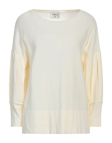 ANITA DI. Jumper Cream 58% Viscose, 42% Cotton