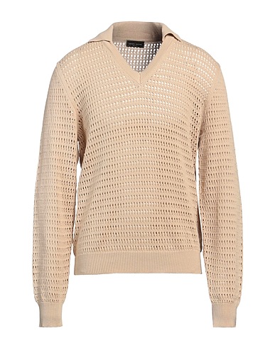 ROBERTO COLLINA Jumper Sand 100% Cotton