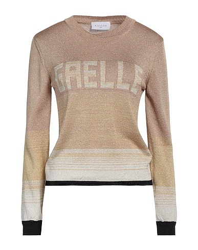 GAëLLE Paris Sweater KHAKI 80% Viscose, 10% Metallic fiber, 10% Polyamide