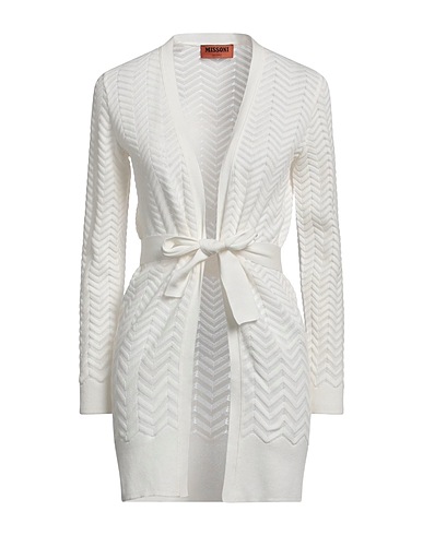 MISSONI Cardigan White 97% Cotton, 3% Polyamide