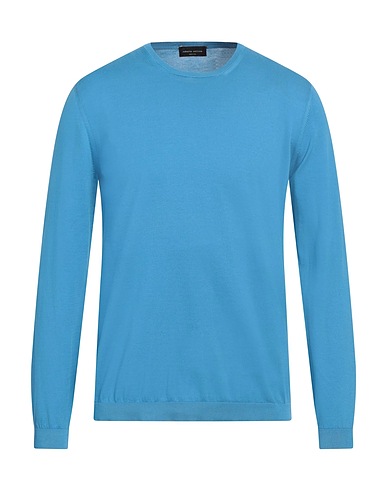 ROBERTO COLLINA Jumper Azure 100% Cotton