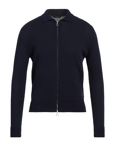 ROBERTO COLLINA Cardigan Midnight blue 100% Cotton