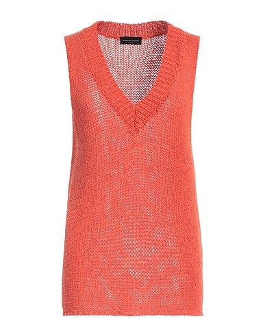 ROBERTO COLLINA Jumper Orange 66% Cotton, 34% Polyamide