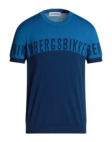 BIKKEMBERGS Pullover Blu 100% Cotone