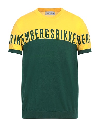 BIKKEMBERGS Jumper Yellow 100% Cotton