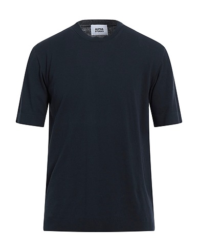 ALPHA STUDIO Pullover Blu notte 82% Cotone, 18% Poliestere