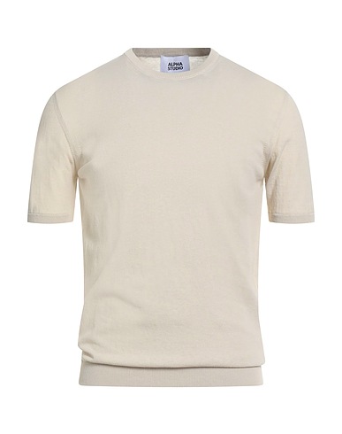 ALPHA STUDIO Sweater Ivory 100% Cotton