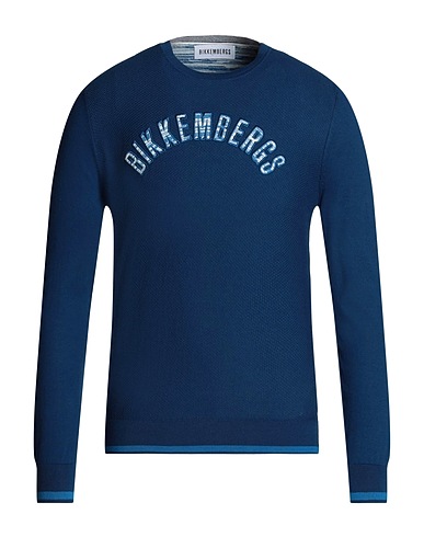 BIKKEMBERGS Jumper Blue 100% Cotton