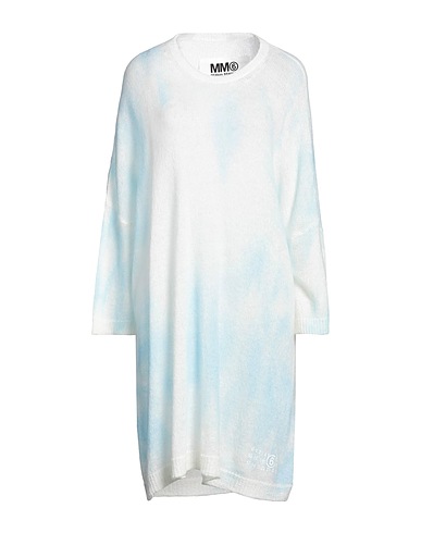 MM6 MAISON MARGIELA Midi dress Sky blue 40% Acrylic, 30% Polyamide, 15% Mohair wool, 15% Wool