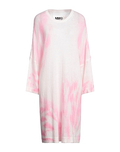 MM6 MAISON MARGIELA Midi-Kleid Rosa 40% Acryl, 30% Polyamid, 15% Mohairwolle, 15% Wolle