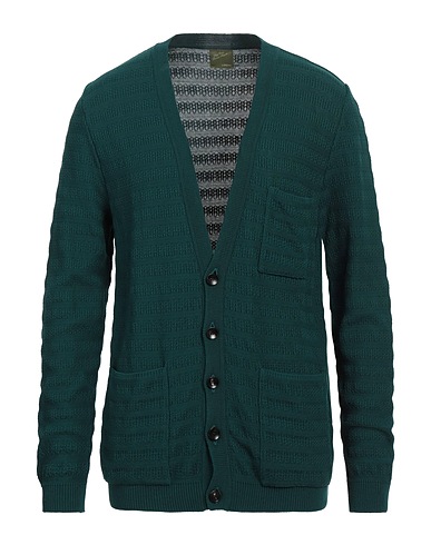 LARDINI Cardigan Deep teal 100% Cotton