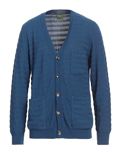LARDINI Cardigan Blue 100% Cotton