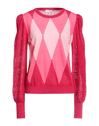 BALLANTYNE Jumper Fuchsia 55% Linen, 45% Cotton