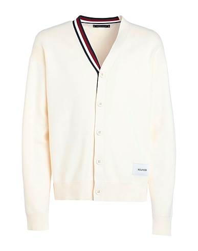 TOMMY HILFIGER Cardigan Ivory 85% Cotton, 15% Polyester
